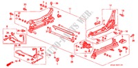 V. ZITTING COMPONENTEN (L.) (3) voor Honda ACCORD EX-R 4 deuren 4-traps automatische versnellingsbak 1996