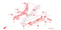 V. ZITTING COMPONENTEN (R.) (2) voor Honda ACCORD EXI 4 deuren 4-traps automatische versnellingsbak 1996