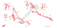 VEILIGHEIDSRIEMEN(2) voor Honda ACCORD VTI 4 deuren 4-traps automatische versnellingsbak 1997