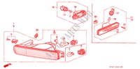 VOOR COMBINATIELICHT voor Honda ACCORD EX 4 deuren 5-versnellings handgeschakelde versnellingsbak 1996
