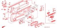 VOOR PORTIER VOERING(LH) voor Honda ACCORD EX 4 deuren 5-versnellings handgeschakelde versnellingsbak 1996