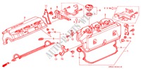 CILINDERKOP AFDEKKING(V6) voor Honda ACURA 3.2TL 3.2TL 4 deuren 4-traps automatische versnellingsbak 1997
