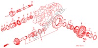 DIFFERENTIEEL VERSNELLING(L5) voor Honda VIGOR VIGOR    SINGAPORE 4 deuren 4-traps automatische versnellingsbak 1995