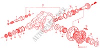 DIFFERENTIEEL VERSNELLING(V6) voor Honda ACURA 3.2TL 3.2TL 4 deuren 4-traps automatische versnellingsbak 1998