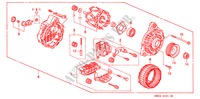 GENERATOR(MITSUBISHI) voor Honda ACURA 2.5TL 2.5TL 4 deuren 4-traps automatische versnellingsbak 1998