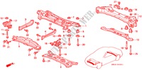 KRUIS BALK(V6) voor Honda ACURA 3.2TL 3.2TL 4 deuren 4-traps automatische versnellingsbak 1996