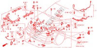 MOTOR BEDRADINGSBUNDEL(V6) voor Honda ACURA 3.2TL 3.2TL 4 deuren 4-traps automatische versnellingsbak 1997