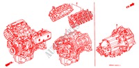 MOTOR MONTAGE/ VERSNELLINGSBAKSAMENSTEL(V6) voor Honda ACURA 3.2TL 3.2TL 4 deuren 4-traps automatische versnellingsbak 1997