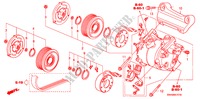 AIRCONDITIONER(COMPRESSOR)(2.4L) voor Honda CR-V RVSI 5 deuren 5-traps automatische versnellingsbak 2007