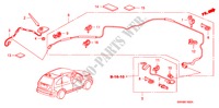 ANTENNE(LH) voor Honda CR-V 2WD 5 deuren 5-traps automatische versnellingsbak 2010