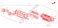 AUTO AIR CONDITIONERCONTROL(RH) voor Honda CR-V RVSI 5 deuren 5-traps automatische versnellingsbak 2009