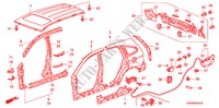 BUITEN PANELEN/DAK PANEEL voor Honda CR-V RVSI 5 deuren 5-traps automatische versnellingsbak 2008