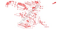 INSTRUMENTEN AFWERKING(PASSAGIERZIJKANT)(RH) voor Honda CR-V RVSI 5 deuren 5-traps automatische versnellingsbak 2009