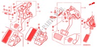 PEDAAL(RH) voor Honda CR-V RVSI 5 deuren 5-traps automatische versnellingsbak 2007