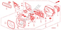 SPIEGEL voor Honda CR-V RVSI         INDIA 5 deuren 5-traps automatische versnellingsbak 2007