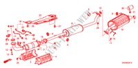 UITLAATPIJP/GELUIDDEMPER(2.4L) voor Honda CR-V RVI          INDIA 5 deuren 5-traps automatische versnellingsbak 2007