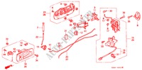 ACHTER PORTIER SLOTEN voor Honda ODYSSEY EX 5 deuren 4-traps automatische versnellingsbak 1997