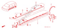 BESCHERMER voor Honda ODYSSEY EX 5 deuren 4-traps automatische versnellingsbak 1997