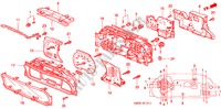 COMBINATIEMETER KOMPONENTEN(98/99) voor Honda ODYSSEY EXI 5 deuren 4-traps automatische versnellingsbak 1998