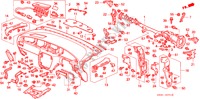 INSTRUMENTEN PANEEL(RH) voor Honda ODYSSEY EXI 5 deuren 4-traps automatische versnellingsbak 1997