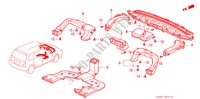 KANAAL(RH) voor Honda ODYSSEY EXI 5 deuren 4-traps automatische versnellingsbak 1999