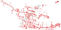 KEUZEHENDEL(RH) voor Honda ODYSSEY EXI 5 deuren 4-traps automatische versnellingsbak 1997