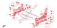 V. ZITTING COMPONENTEN (L.)(HANDMATIG SCHUIVEN) voor Honda ODYSSEY LX 5 deuren 4-traps automatische versnellingsbak 1999