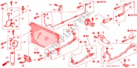 AIRCONDITIONER (SLANGEN/PIJPEN)(RH) voor Honda LEGEND LEGEND 4 deuren 4-traps automatische versnellingsbak 1999