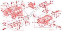 CILINDERBLOK/OLIEPAN voor Honda LEGEND LEGEND 4 deuren 4-traps automatische versnellingsbak 2000