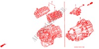 MOTOR MONTAGE/ VERSNELLINGSBAKSAMENSTEL voor Honda ACURA 3.5RL 3.5RL 4 deuren 4-traps automatische versnellingsbak 1997