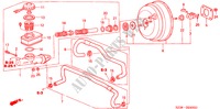 REM HOOFDCILINDER/ HOOFDSPANNING(1) voor Honda LEGEND LEGEND 4 deuren 4-traps automatische versnellingsbak 1997