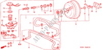 REM HOOFDCILINDER/ HOOFDSPANNING(2) voor Honda ACURA 3.5RL 3.5RL 4 deuren 4-traps automatische versnellingsbak 1998