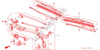 VOOR RUITESPROEIER (LH) voor Honda LEGEND LEGEND         EXI 4 deuren 4-traps automatische versnellingsbak 2003