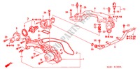 WATERPOMP/SENSOR voor Honda LEGEND LEGEND 4 deuren 4-traps automatische versnellingsbak 1999