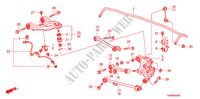 ACHTER ONDER ARM voor Honda ACCORD 2.0EX 4 deuren 5-versnellings handgeschakelde versnellingsbak 2011