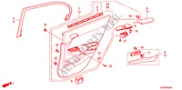ACHTER PORTIER VOERING voor Honda ACCORD 3.5SIR 4 deuren 5-traps automatische versnellingsbak 2011