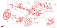 ACHTER REM voor Honda ACCORD VTI-L 4 deuren 5-traps automatische versnellingsbak 2011