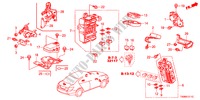 BEDIENINGSEENNEID(CABINE)(1)(RH) voor Honda ACCORD VTI 4 deuren 5-traps automatische versnellingsbak 2010