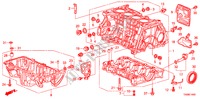 CILINDERBLOK/OLIEPAN(2.0L) voor Honda ACCORD 2.0EX 4 deuren 5-traps automatische versnellingsbak 2011