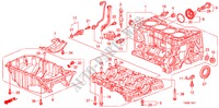 CILINDERBLOK/OLIEPAN(2.4L) voor Honda ACCORD VTI-L 4 deuren 5-traps automatische versnellingsbak 2011