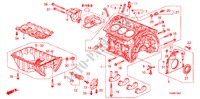 CILINDERBLOK/OLIEPAN(3.5L) voor Honda ACCORD 3.5SIR 4 deuren 5-traps automatische versnellingsbak 2010
