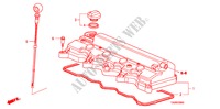 CILINDERKOP AFDEKKING(2.0L) voor Honda ACCORD 2.0LX 4 deuren 5-versnellings handgeschakelde versnellingsbak 2008