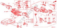 COMBINATIESCHAKELAAR(RH) voor Honda ACCORD 3.5SIR 4 deuren 5-traps automatische versnellingsbak 2010
