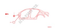 DOORVOERTULLE(ZIJ) voor Honda ACCORD 2.0VTI 4 deuren 5-traps automatische versnellingsbak 2010