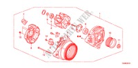 GENERATOR(DENSO)(2.0L) voor Honda ACCORD 2.0EX 4 deuren 5-versnellings handgeschakelde versnellingsbak 2010