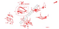 INSTRUMENTEN AFWERKING(BESTUURDERZIJKANT)(RH) voor Honda ACCORD 3.5SIR 4 deuren 5-traps automatische versnellingsbak 2011