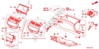 INSTRUMENTEN AFWERKING(PASSAGIERZIJKANT)(LH) voor Honda ACCORD 2.0EX 4 deuren 5-versnellings handgeschakelde versnellingsbak 2011