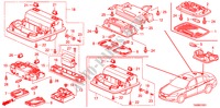 INTERIEUR VERLICHTING(ZONNEDAK) voor Honda ACCORD 2.0EX 4 deuren 5-traps automatische versnellingsbak 2011