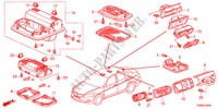 INTERIEUR VERLICHTING voor Honda ACCORD VTI 4 deuren 5-traps automatische versnellingsbak 2011