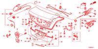 KOFFERBAK KLEP('11) voor Honda ACCORD 2.0EX 4 deuren 5-versnellings handgeschakelde versnellingsbak 2011